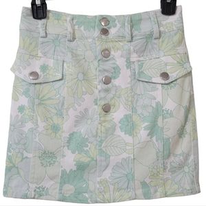 For Love & Lemons Floral Skirt